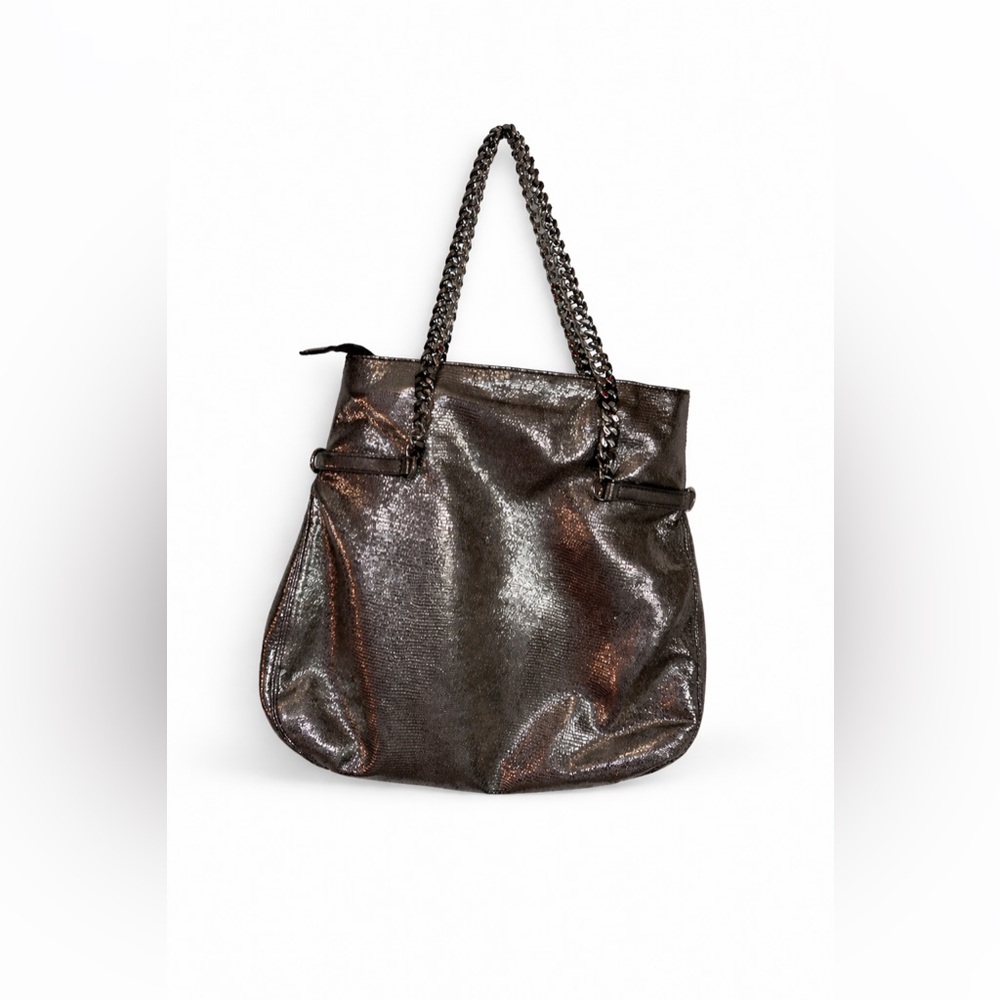 Michael Kors Metallic Chain-Handle Tote - Picture 3 of 7